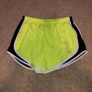 nike shorts neon size medium
